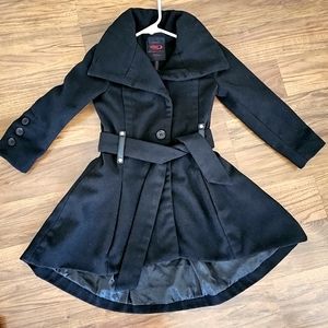 black coat for girl size 3T with turtle neck